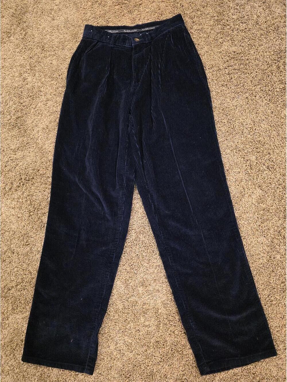 Polo Ralph Lauren Boys Corduroy Blue Pants 100% Cotton 12